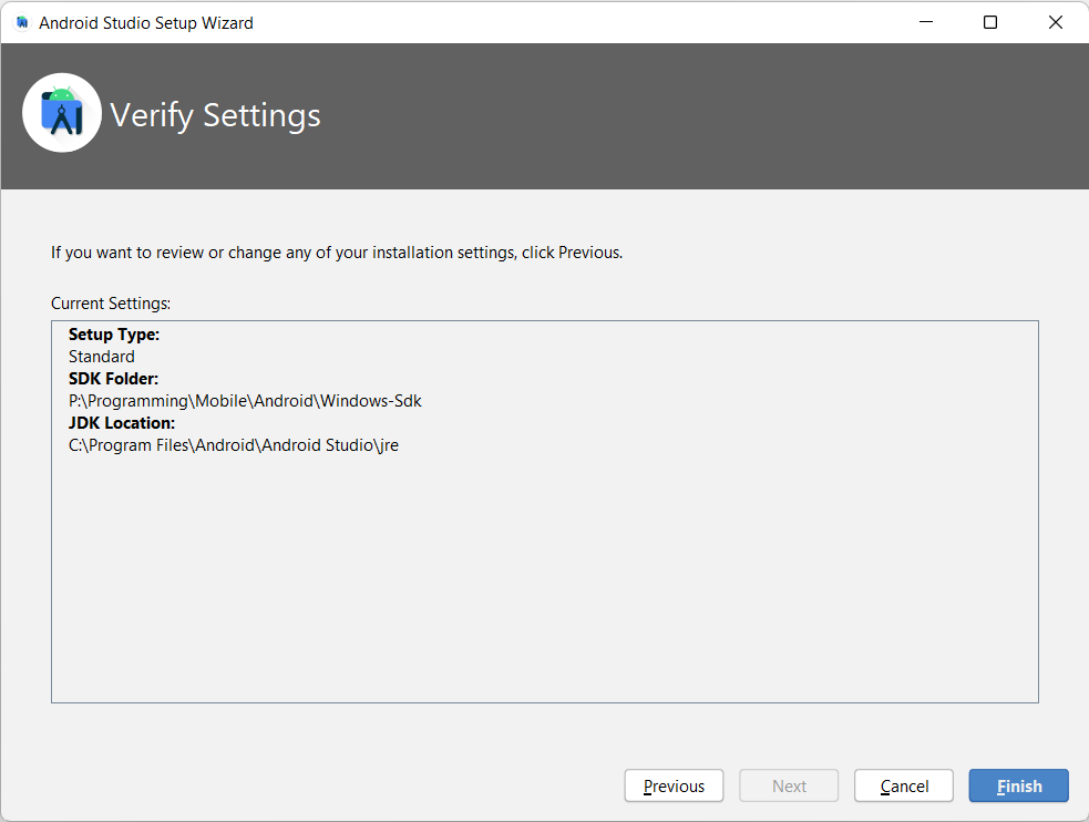 Verify Settings